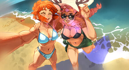 oc's jenna and dahlia by: me and Luh! oc's jenna and dahlia by: me and Luh!